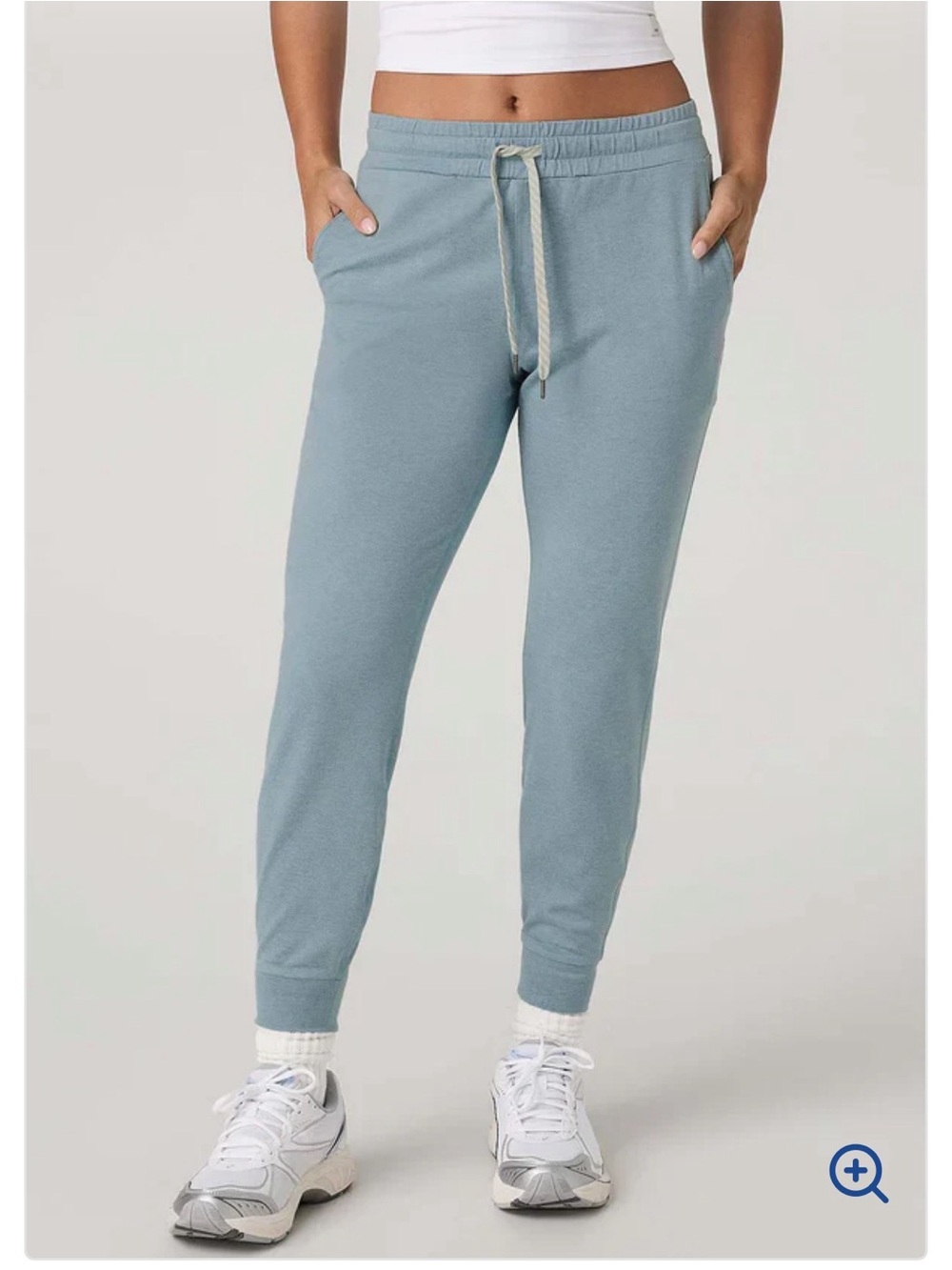 Light Blue Drawstring Jogger Pants